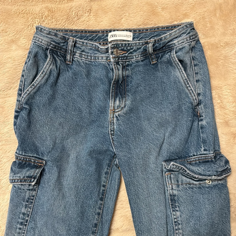 🤍 ZARA cargo jeans 🤍